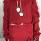 Cute Hoodies Pullover Sweatshirts With Pet Pocket For Cat Clothes Winter Women