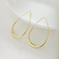 Lightweight Teardrop Hoop Earrings for Women
