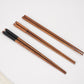 Cutlery 3PCS Fork Chopsticks Spoon Set Portable Tableware Chinese Wooden Utensils Sets Dinner Sets Long Handle Utensils With Fork Spoon Chopsticks