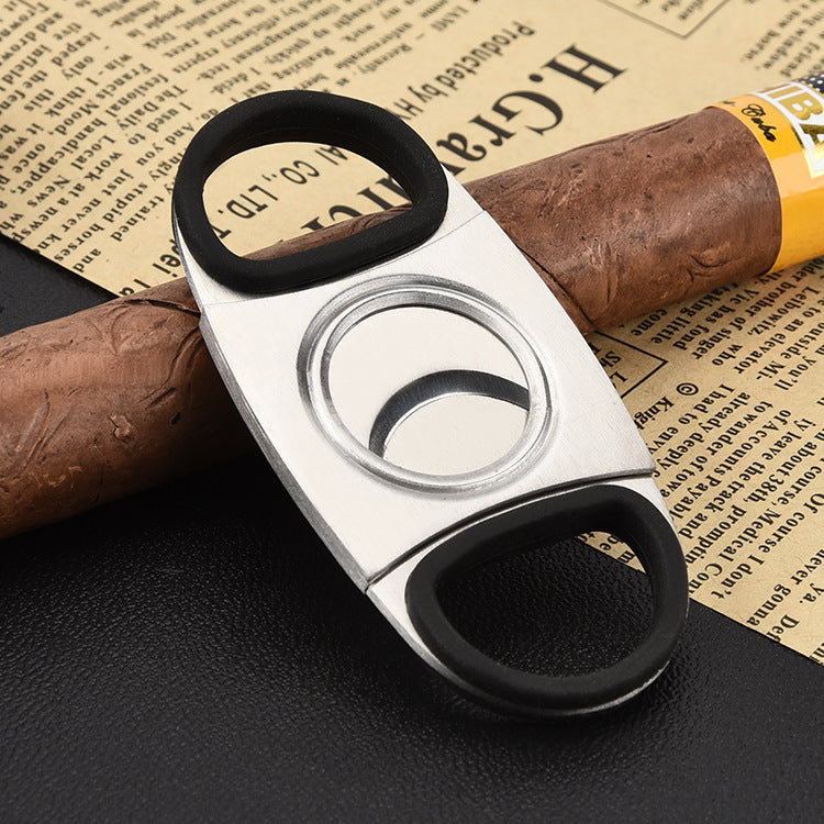 Cuban Cigar Cutter Knife Pocket Scissors Tobacciana FIT Cohiba Stainless Steel