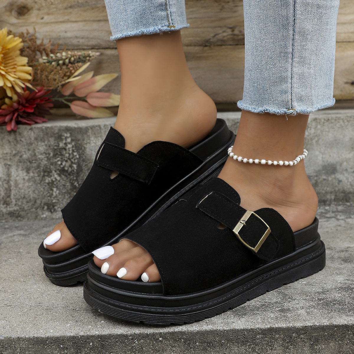 Women’s Summer Buckle Flats