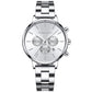 Stainless Steel Chain Butterfly Double Snap Watch
