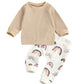 Children's Clothing Autumn Baby Boys And Girls Long-sleeve Suit Two-piece Set