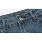 Spring Retro High Waist Women Irregular Denim Skirts
