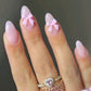 French Sweet Removable Fake Nails