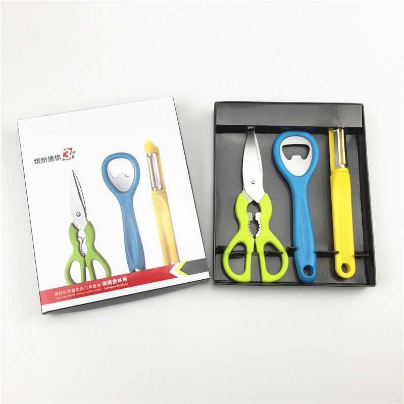 Fruit Knife Bottle Opener Scissors Five-piece Set