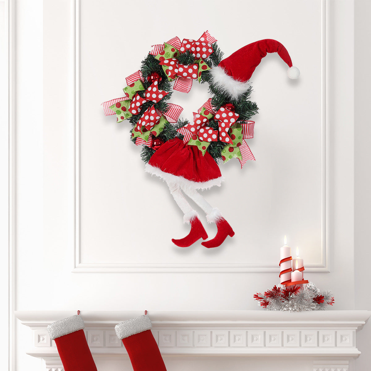 Christmas Decorative Garland Pendant Long Leg Elf