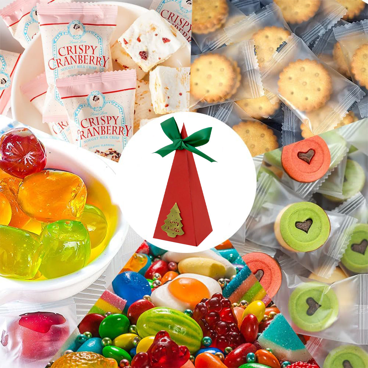 20 Packs Christmas Treat Boxes Goody Boxes