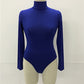 Best selling women 12 color long sleeve high collar slim Slim jumpsuit winter