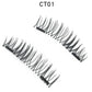 3D double magnet false eyelashes 24P double magnet false Mascara free magnetic false eyelash double magnet eyelashes
