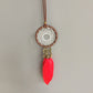 Creative feather car pendant safety car accessories