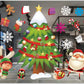 Christmas color window stickers