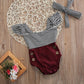 Striped stitching newborn clothes
