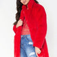 Faux Fur Coat Women Long Sleeve Warm Thick Wave Jackets Plus Size Coat Winter Black Yellow Rose Red Fur Coats Autumn
