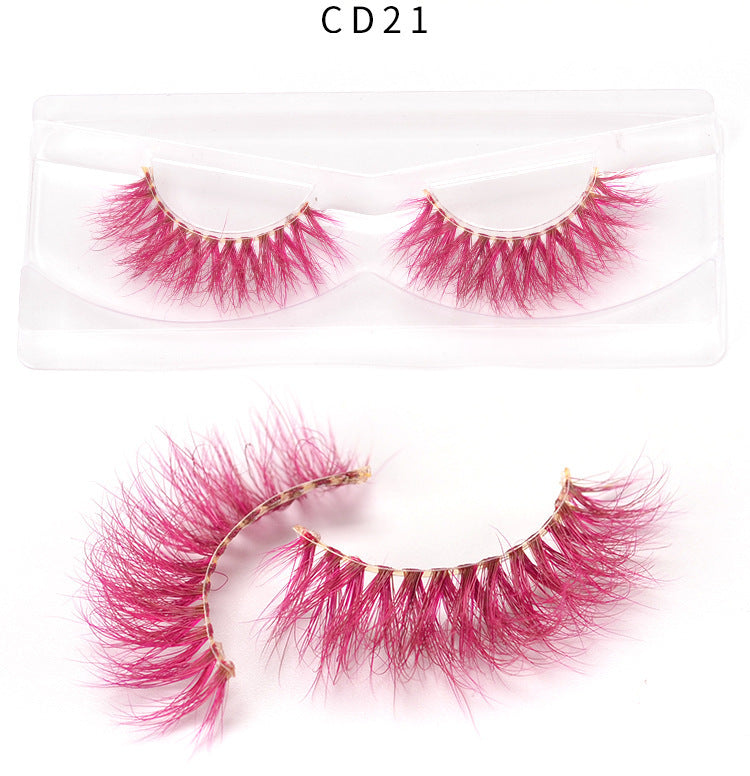 3D color mink false eyelashes