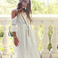 Girls strapless hollow dress