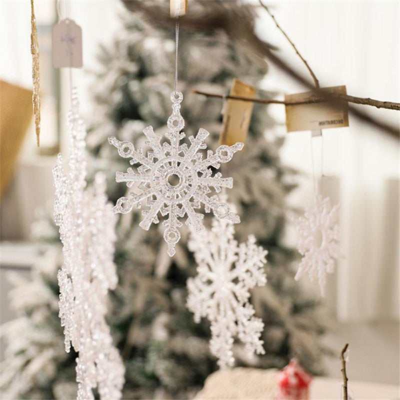 Christmas Decoration Acrylic Transparent Snowflake Christmas Tree