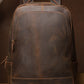Leather men's backpack leather travel backpack