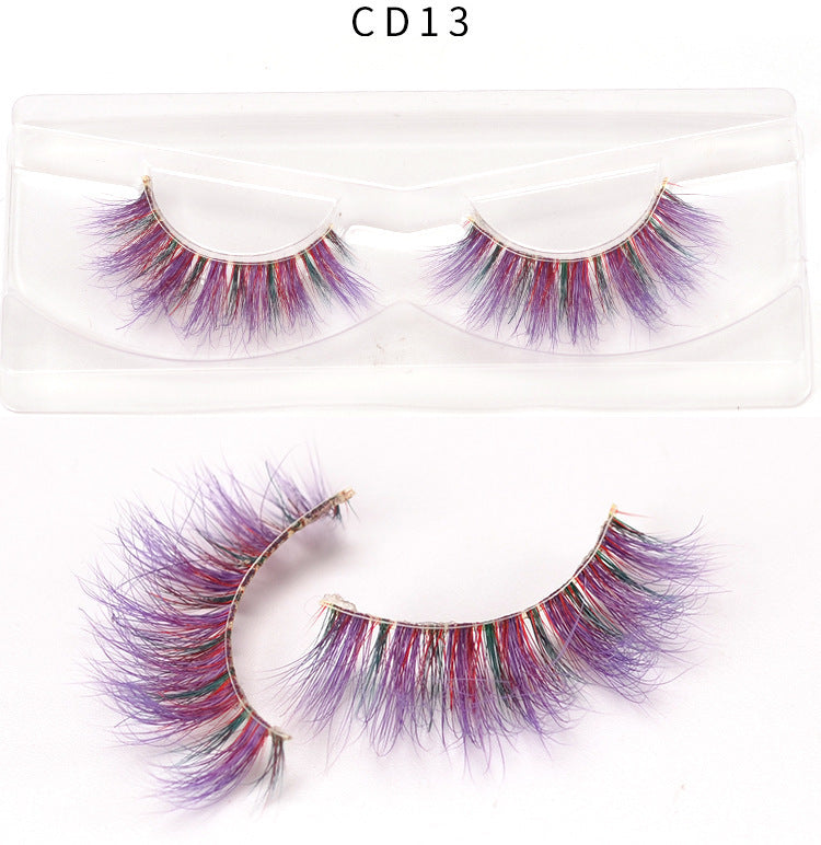 3D color mink false eyelashes