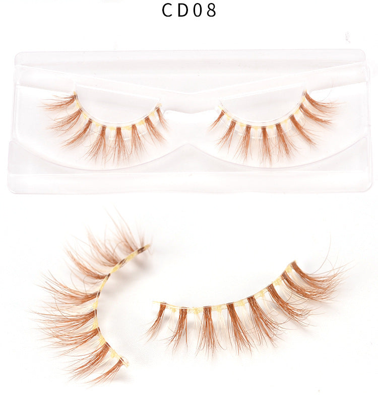 3D color mink false eyelashes