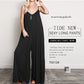 Summer Women Sexy V Neck Long Jumpsuits Casual Loose Rompers Overalls Wide Leg Mono Bodysuit Playsuits Plus Size 5XL