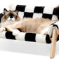 MEWOOFUN Raised Cat Bed With Wooden Legs