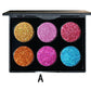 Sequin eye shadow tray
