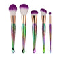 5 mermaid makeup brushes set beauty tools makeup fish type powder brush
