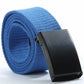 Candy-colored fashionable canvas belts for men and women