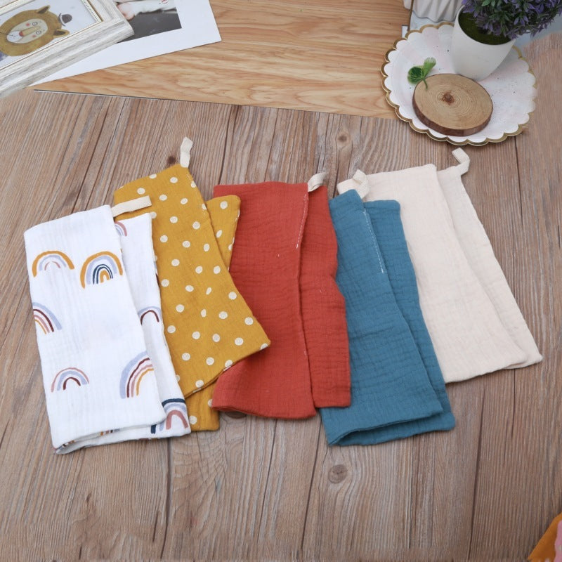5-piece Baby Towel Plain Cotton Face Towel