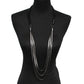Multi layers Leather Snake Chains Necklaces Women Thick Chain Pendants Long Necklaces Statement Jewelry