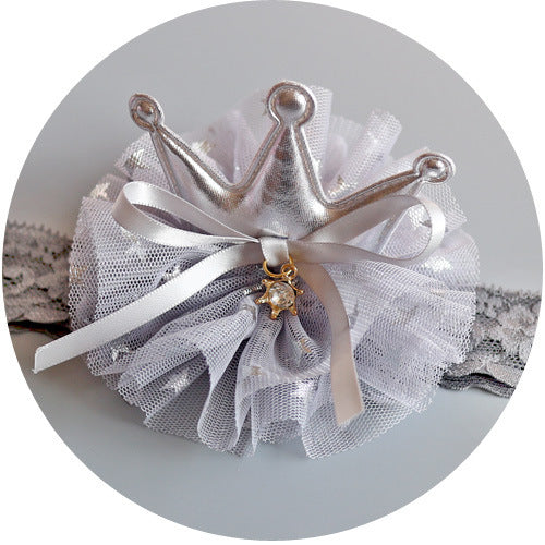 Hundred Days Baby Red Crown Headband One Year Old Baby Girl Headdress