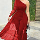 Jumpsuit Long Sleeve Chic Mesh Solid Patchwork Jumpsuits