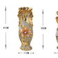 Plating Golden Embossed Ceramic Vase Golden Vase