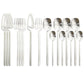 Rainbow Dinnerware Set Spoon Fork Knife Table Decor Cutlery Sets Kitchen Matte Gold tableware Set Desserts Soup Coffee Use