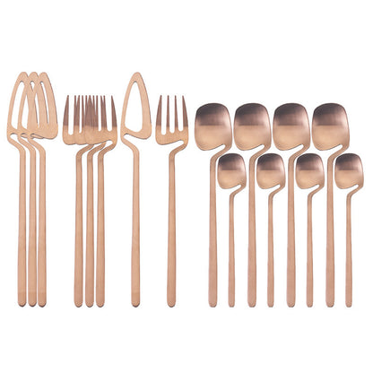 Rainbow Dinnerware Set Spoon Fork Knife Table Decor