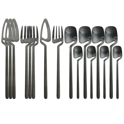 Rainbow Dinnerware Set Spoon Fork Knife Table Decor