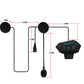 Motorcycle Helmet Bluetooth Headset Wireless Built-in All-in-one