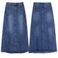 Wear Frayed Long Skirts Women's Long Skirts Denim Skirts