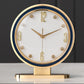 Leather Creative Placement Home Fashion Desk Clock