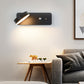 Led Wall Lamp Bedroom Bedside Lamp Wall Lamp Rotating Stepless Dimming Lamp Modern Minimalist Wall Lamp Background Wall Decoration