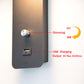 Led Wall Lamp Bedroom Bedside Lamp Wall Lamp Rotating Stepless Dimming Lamp Modern Minimalist Wall Lamp Background Wall Decoration