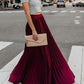 Women Fashion Casual Skirt Girls High Waist Long Skirts