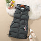 Sleeveless Waistcoat Mid-Length Hooded Waistcoat