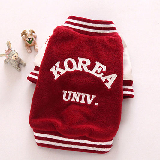 Korea Uni Dog Sweater, Yonsei Uni Dog Vest, French Bulldog Vest, English Bulldog Vest, Dog Clothes