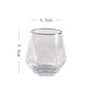 Six-Range Glass Whiskey Cup Household Diamond Glass Water Cup