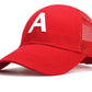 Embroidered Letter Hat Baby A Letter Net Cap Cap