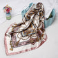 Women Fashion Bandana Scarf Printed Silk Satin Hair Scarf