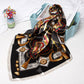 Women Fashion Bandana Scarf Printed Silk Satin Hair Scarf
