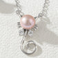 Wholesale Women Freshwater Cat Pendant 925 Sterling Silver Necklace And Earing Pearl Jewelry Sets